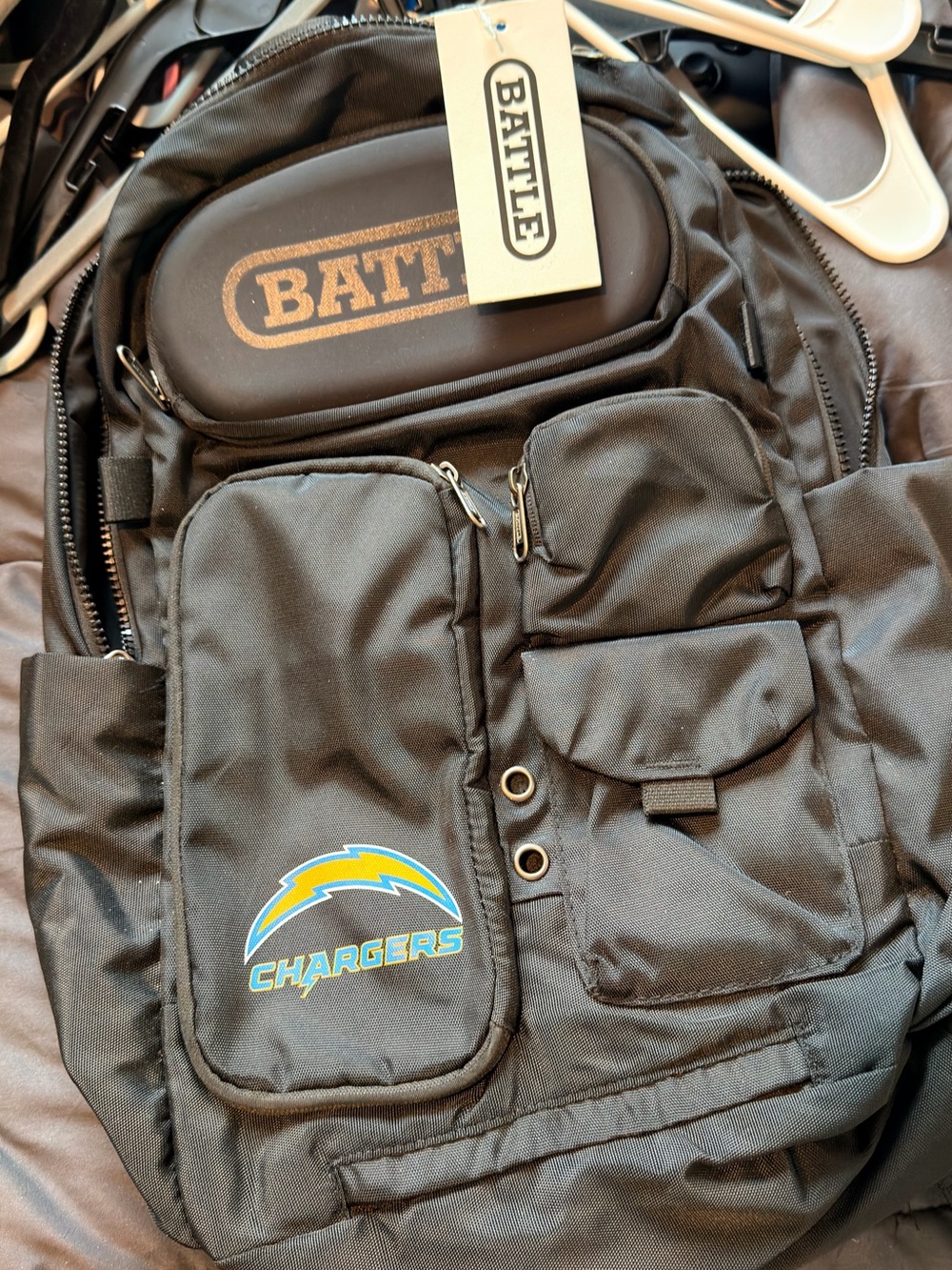 Battle bookbag with Chargers